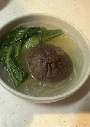 青梗菜と椎茸のコラーゲン春雨スープ-レシピのメイン写真