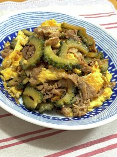 ゴーヤとふわ卵の炒め物♪-レシピのメイン写真