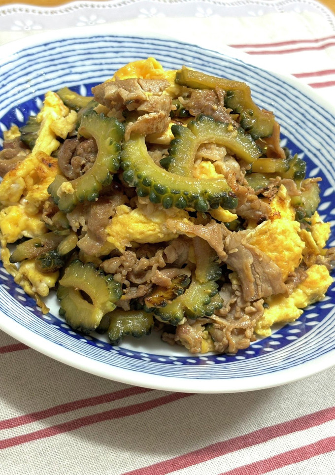 ゴーヤとふわ卵の炒め物♪-レシピのメイン写真