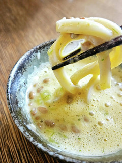 納豆と玉子で。冷やしうどんのつけ汁。-レシピのメイン写真