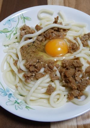 不器用甘辛混ぜうどん-レシピのメイン写真