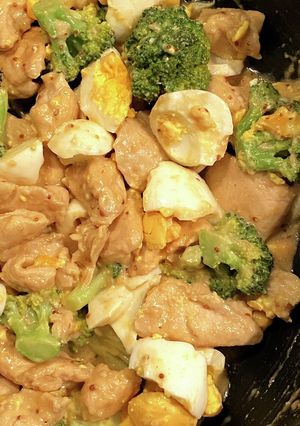 ○鶏むね肉のマヨマスタード炒め-レシピのメイン写真