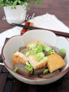 厚揚げとこんにゃくの甘辛煮☆-レシピのメイン写真