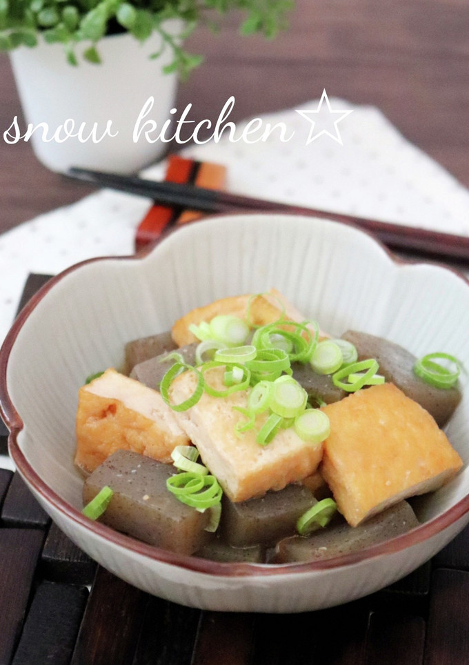 厚揚げとこんにゃくの甘辛煮☆-レシピのメイン写真