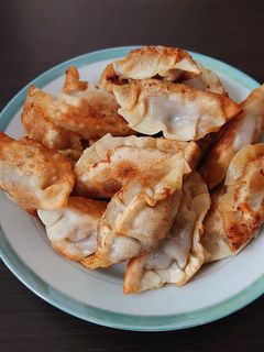 寒天入り残りカレーの揚げ餃子-レシピのメイン写真