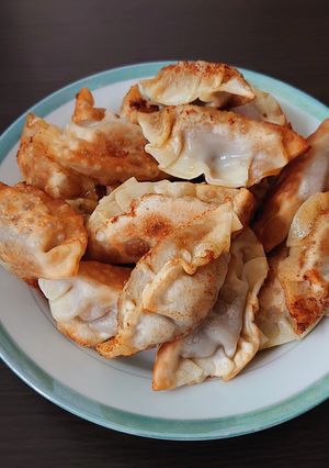 寒天入り残りカレーの揚げ餃子-レシピのメイン写真