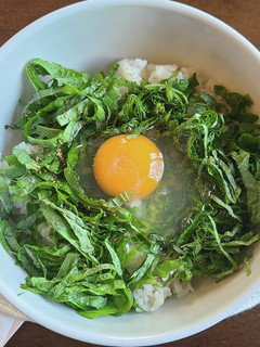青しそたっぷり卵かけご飯-レシピのメイン写真