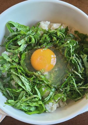青しそたっぷり卵かけご飯-レシピのメイン写真