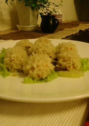 肉団子のもち米蒸し-レシピのメイン写真