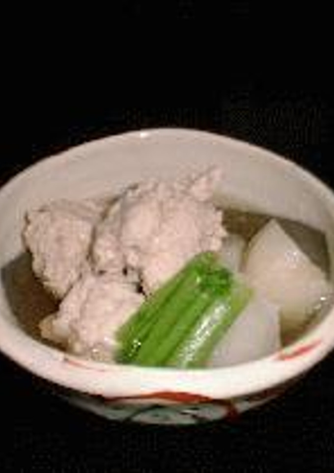 柚子こしょうで・・・蕪とつくねの煮物-レシピのメイン写真