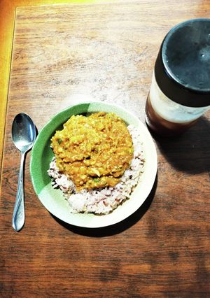 きのこと野菜のハヤシカレー16穀米添え-レシピのメイン写真