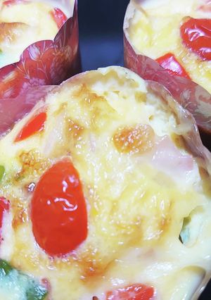 超簡単♫ かぼちゃと卵のキッシュマフィン-レシピのメイン写真