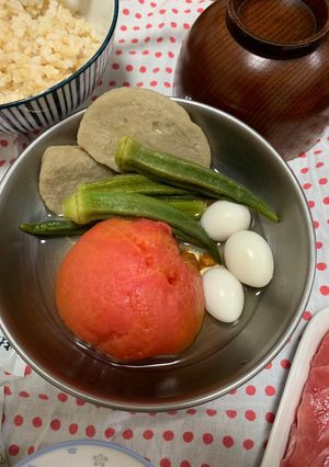 丸ごとトマトと黒ハンペンの冷やしおでん-レシピのメイン写真