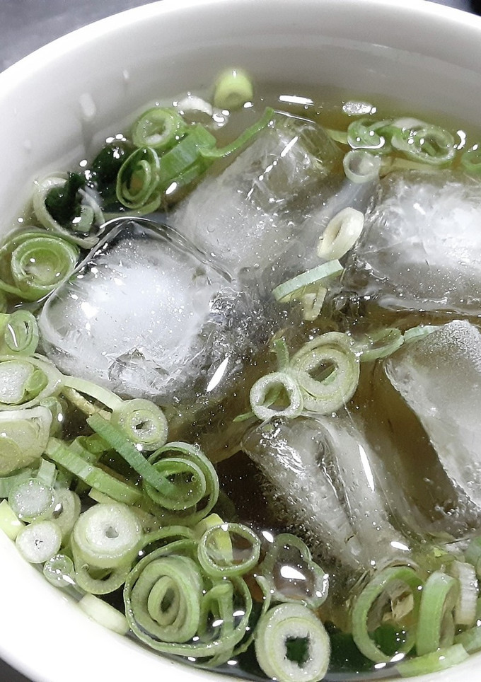 白出しと塩昆布で作る 冷製和風スープ-レシピのメイン写真