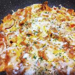 รูปของ 鶏もも肉のナポリタンソース炒め♪