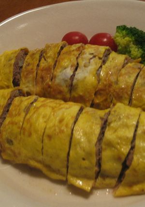 ひき肉の卵巻き-レシピのメイン写真