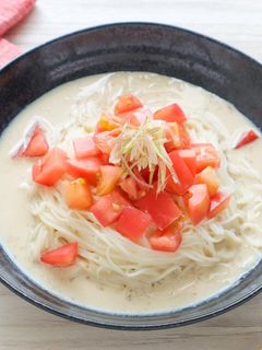 まろやか♡トマト豆乳そうめん-レシピのメイン写真