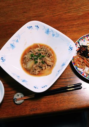 忙しい時にもパパっと.楽してすき煮の夕食-レシピのメイン写真