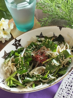 簡単!ほうれん草ともやしの旨塩ナムル-レシピのメイン写真