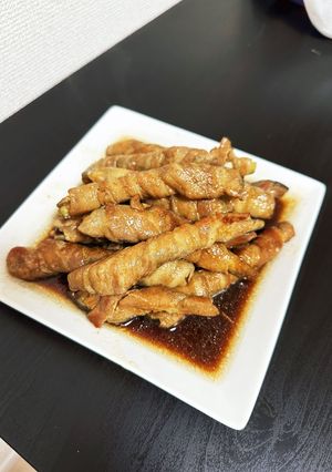 甘くない茄子の肉巻き-レシピのメイン写真