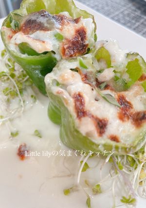 ピーマンの大豆ミートファルシ-レシピのメイン写真