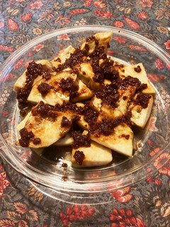 米ナスのレンジ蒸し 合挽肉味噌がけ-レシピのメイン写真