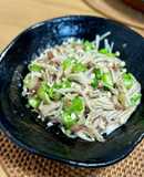 ご飯泥棒！えのき おくら 茗荷 梅の一品