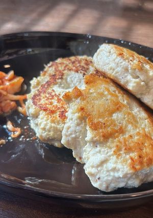 鶏胸ひき肉と豆腐のヘルシーハンバーグ-レシピのメイン写真