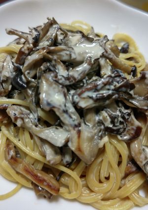 きのこのクリームパスタ風-レシピのメイン写真