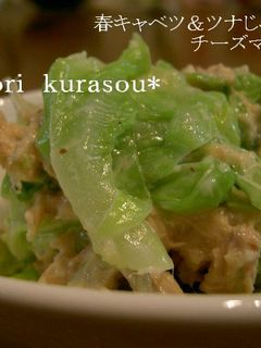 春キャベツとツナじゃこのチーズマヨサラダ-レシピのメイン写真