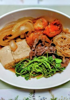 夏！トマトすき焼き（無水鍋）-レシピのメイン写真