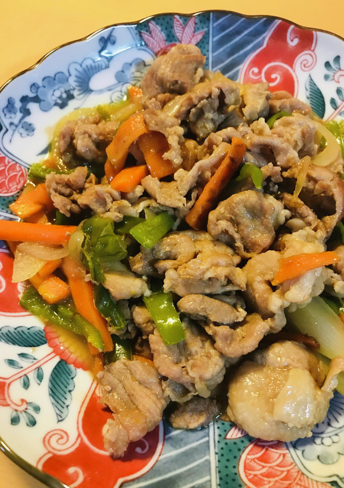 豚こまぎれ肉のあまから炒め●青椒肉絲風-レシピのメイン写真