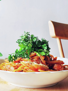 レンジ爆速☆キムチ炒め和風パスタ昼食魚肉-レシピのメイン写真