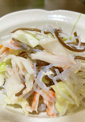 キャベツとカニカマの春雨の酢の物-レシピのメイン写真
