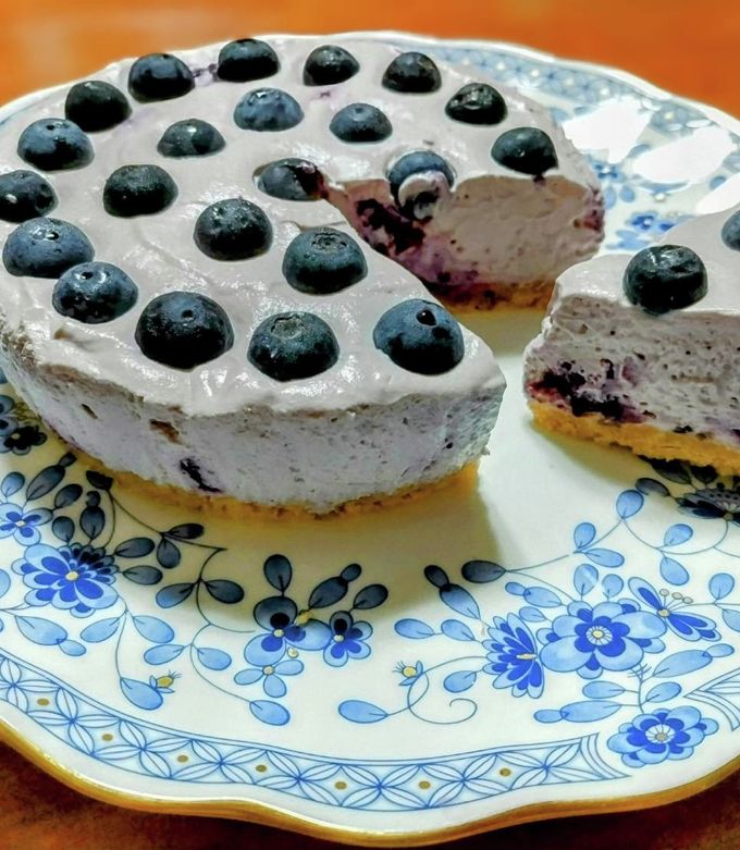 ブルーベリー・レアチーズケーキ by きりん家の食卓 【クックパッド