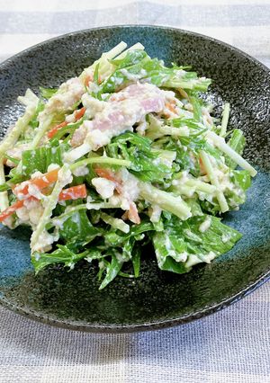 シャキシャキ水菜の白和え-レシピのメイン写真