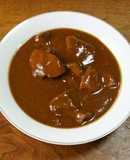 余りのルウ合わせて美味しい牛タンカレー