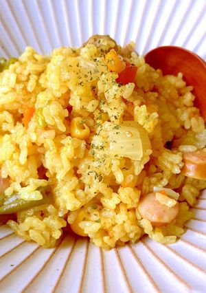 【カレー麹】【玄米酵母】発酵カレーピラフ-レシピのメイン写真