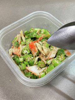 オクラとカニカマの胡麻和え-レシピのメイン写真