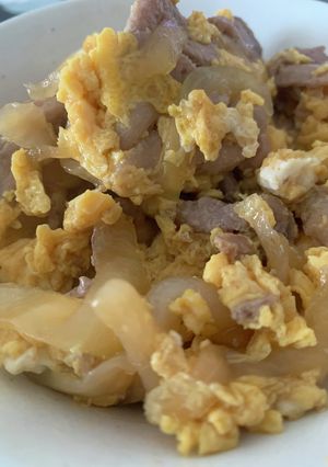 簡単！ご飯が進む！ふわふわ豚卵丼♡-レシピのメイン写真