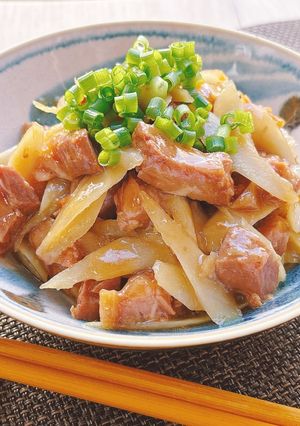 豚バラ丼とごぼうの炊き合わせ-レシピのメイン写真