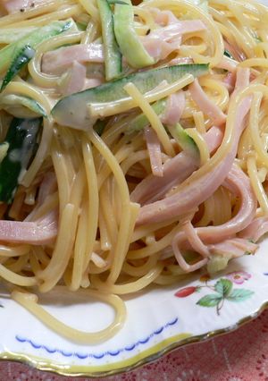 サラダスパゲティ、にマヨケチャ♪-レシピのメイン写真