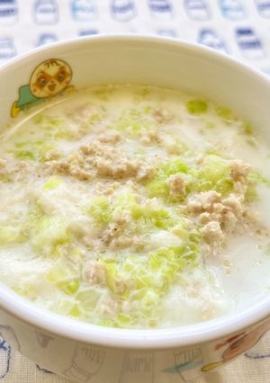 【離乳食】7か月から　鶏きゃべつパンがゆ-レシピのメイン写真