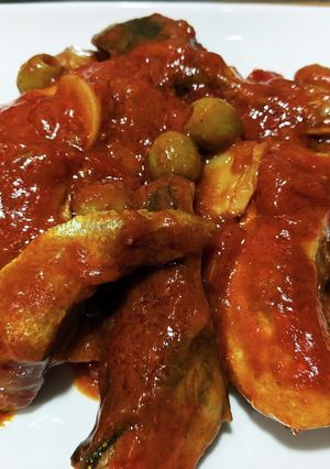 ハマチのあらのトマト煮-レシピのメイン写真