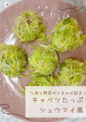 キャベツたっぷりシュウマイ風-レシピのメイン写真
