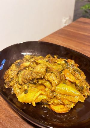 絶品ヘルシー！牛すじと野菜の無水カレー-レシピのメイン写真