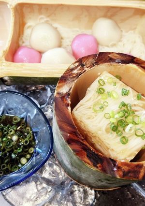 紅白白玉素麺&素麺寒天寄せ-レシピのメイン写真