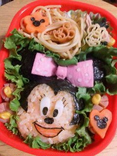 キャラ弁【ミニーちゃん】-レシピのメイン写真