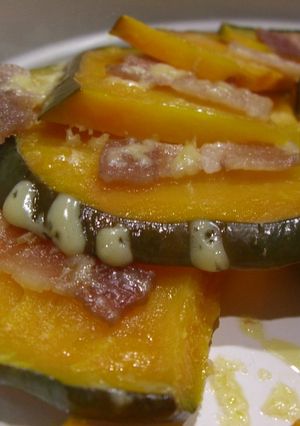 ✿レンジdeチンのカボチャマヨ焼き✿-レシピのメイン写真