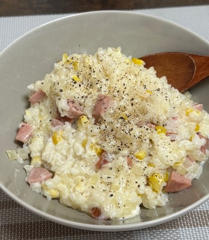 余ったとうもろこしご飯でリゾットアレンジ-レシピのメイン写真